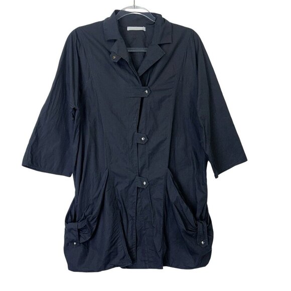 Anne Fontaine Black Jacket Womens Size 42 US 10 - Picture 1 of 10